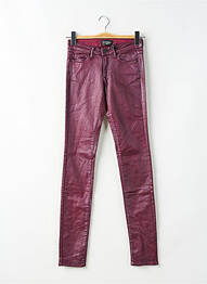 Pantalon slim stretch taille normale violet CIMARRON femme