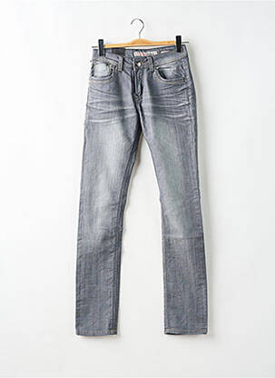 Pantalon slim taille normale taille normale gris ONADO femme