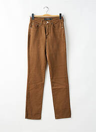 Pantalon slim stretch taille normale marron KANOPE femme