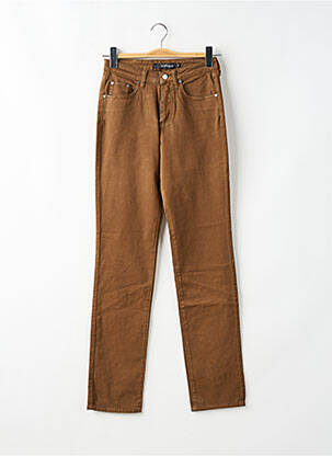 Pantalon slim stretch taille normale marron KANOPE femme