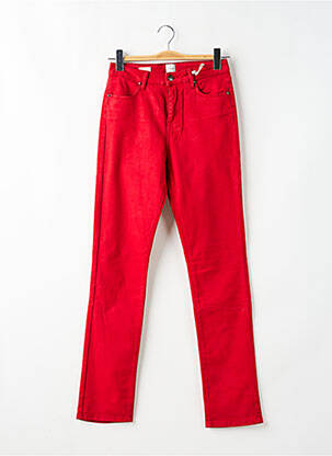 Pantalon slim stretch taille normale rouge KANOPE femme