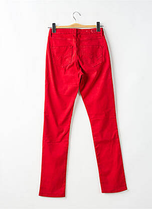 Pantalon slim stretch taille normale rouge KANOPE femme