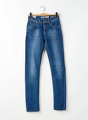 Jeans coupe slim tissage brut taille normale bleu ONADO femme