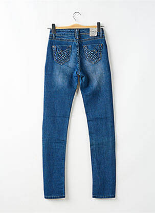 Jeans coupe slim tissage brut taille normale bleu ONADO femme