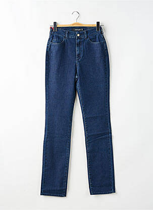 Jeans coupe slim tissage brut taille normale bleu KANOPE femme