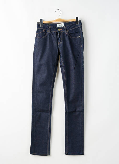 Jeans coupe slim tissage brut taille normale bleu SCHOOL RAG femme