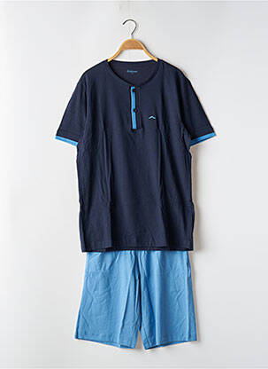 Pyjama col rond bleu EMINENCE homme