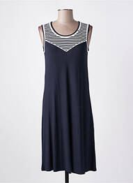 Chemise de nuit imprimé rayures bleu KALISSON femme