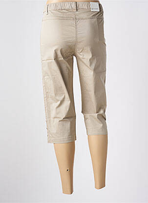 Corsaire taille élastique beige KALISSON femme