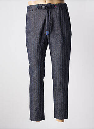 Pantalon chino tissage chiné taille normale bleu BOB homme