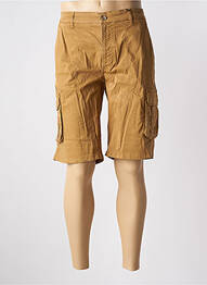 Bermuda coupe droite taille normale marron MCS homme