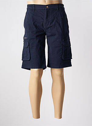 Bermuda coupe droite taille normale bleu MCS homme