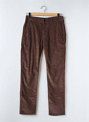 Pantalon droit coupe droite marron FARAH homme
