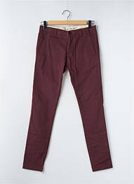 Pantalon chino poches violet KNOWLEDGE COTTON APPAREL homme