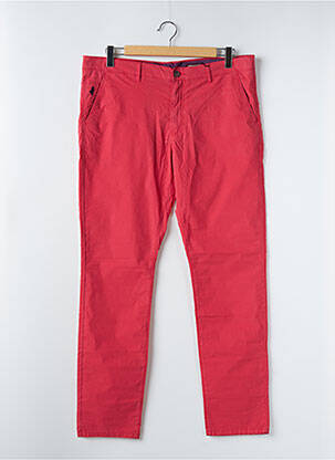 Pantalon chino rouge MCS pour homme