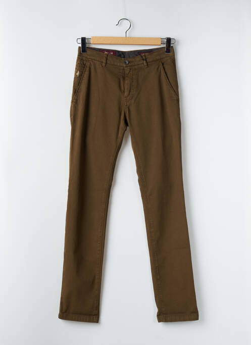 Pantalon chino marron MCS pour homme