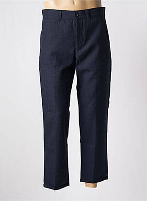 Pantalon droit tissage chiné taille normale bleu PT01 FORWARD homme
