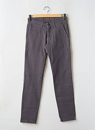 Pantalon chino poches taille normale gris FOUR.TEN homme