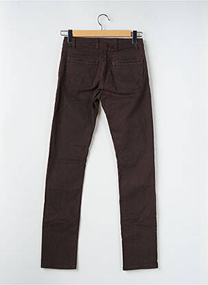 Pantalon slim stretch taille normale marron TELERIA ZED homme