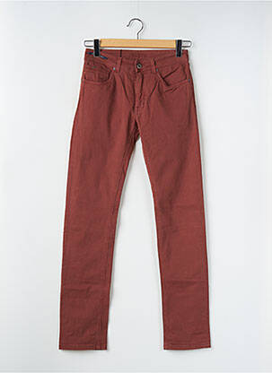 Pantalon slim stretch taille normale orange TELERIA ZED homme