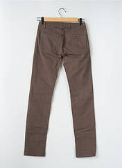 Pantalon slim marron clair TELERIA ZED pour homme seconde vue