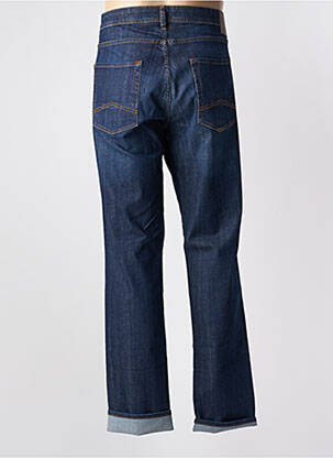 Jeans coupe droite fermeture zippée sous rabat boutonné taille normale bleu MCS homme