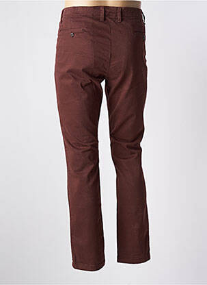 Pantalon chino poches taille normale marron INDIVIDUAL homme