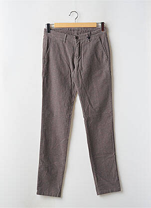 Pantalon chino poches taille normale gris FOUR.TEN homme