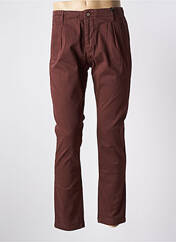 Pantalon chino marron INDIVIDUAL pour homme seconde vue