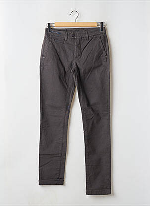 Pantalon chino stretch taille normale gris TELERIA ZED homme