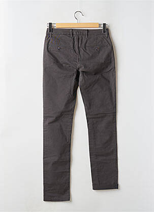Pantalon chino stretch taille normale gris TELERIA ZED homme