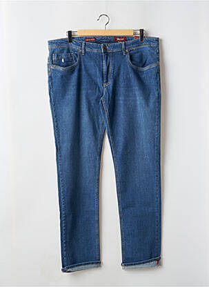 Jeans coupe slim stretch taille normale bleu MCS homme