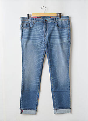 Jeans coupe droite stretch taille normale bleu MCS homme