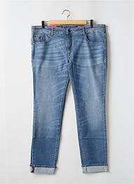 Jeans coupe droite stretch taille normale bleu MCS homme