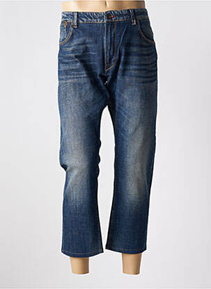 Jeans coupe droite stretch taille normale bleu MCS homme