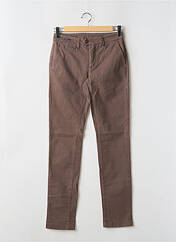 Pantalon chino marron clair TELERIA ZED pour homme seconde vue