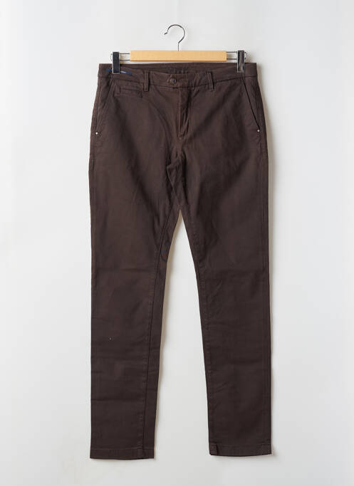 Pantalon chino marron TELERIA ZED pour homme