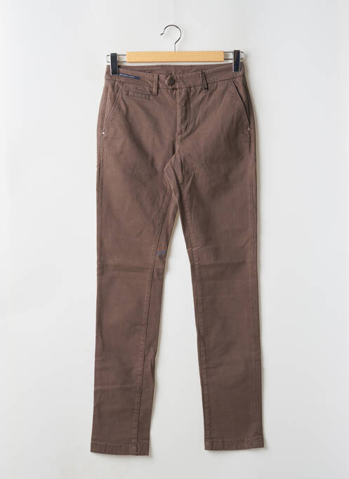 Pantalon chino marron clair TELERIA ZED pour homme