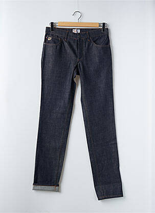 Jeans coupe droite fermeture zippée sous rabat boutonné gris BY CHARLIE B homme
