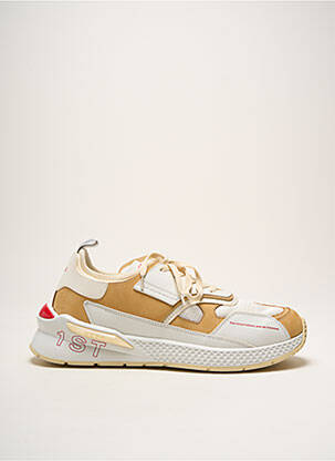 Baskets matière lisse bout rond beige VFTS homme