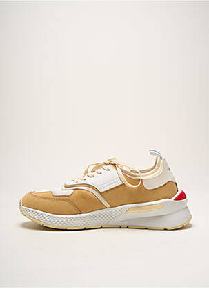 Baskets matière lisse bout rond beige VFTS homme