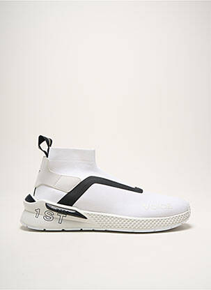 Baskets matière lisse bout rond blanc VFTS homme