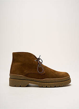 Bottines/boots nubuck talon bas marron KLEMAN homme