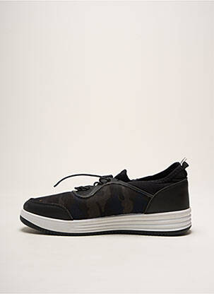 Baskets fermeture elastique bout rond noir 51000 homme