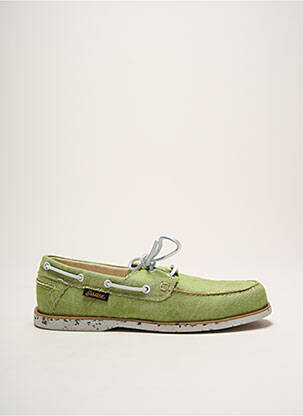 Chaussures bâteau bout rond bout rond vert LA MARINE homme