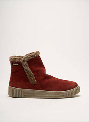 Bottines/boots nubuck talon plat jusqu'à 3cm rouge MOBILS femme