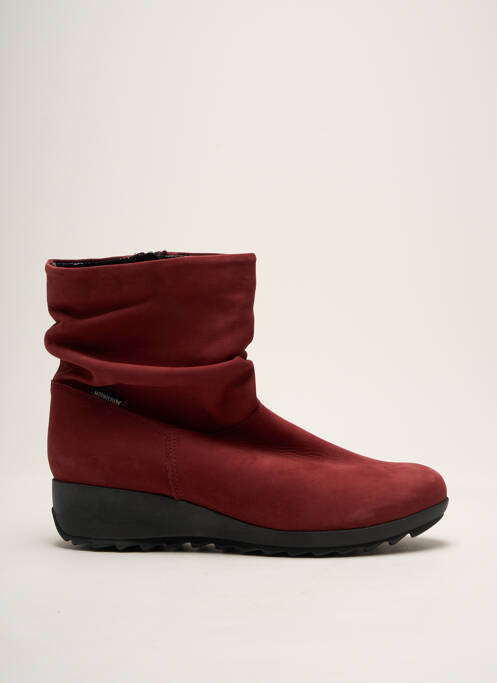 Bottines/Boots rouge MEPHISTO pour femme