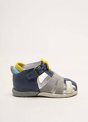 Sandales/nu pieds tissage satiné bout rond bleu BABYBOTTE garçon