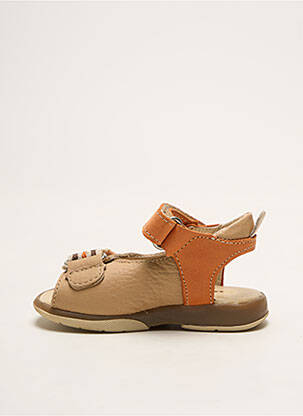 Sandales/nu pieds matière lisse bout ouvert orange BABYBOTTE garçon