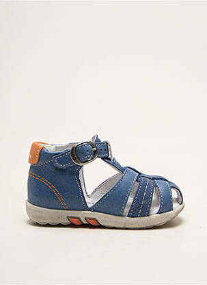Sandales/nu pieds matière lisse bout rond bleu BABYBOTTE garcon